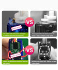 Comparison of motor gears and circuit boards highlighting the 360 Degree Continuous Rotation Micro Servo Motor 9g Servo for RC.
