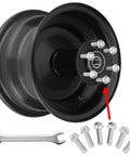 Mini Bike Wheel Hub Mounting Bolts Replacement for Coleman CT100U CC100X Doodle Bug DB30 Motovox MBX10 MBX11, set with wrench