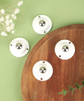 Four Pack Mini Caster Wheels With Self Adhesive Base For Popular Cutting Machines 360 Degree Rotation Ball Bearings