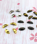 Assorted Thirty Pcs Miniature Alloy Knobs For Dollhouse Cabinets And Drawers One Twelfth Scale Tiny Drawer Pulls on floral paper
