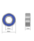 MR85-2RS 10 PCS Miniature Deep Groove Ball Bearing 5×8×2.5mm Double Blue Rubber Sealed Ball Bearing Chrome Steel P0 Z2 Bearing