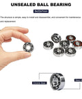 Hand holding 20 Pcs 608 Ball Bearings -High Precision Rating Fidget Spinner Bearing Miniature Deep Groove Ball Bearings, chrome steel
