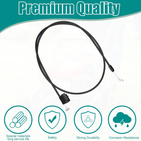 Restore precise mowing control with this premium control stop cable for 20 and 22 inch walk behind mowers, cable with Z Bend and T-shaped ends.