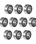 MR84-2RS Deep Groove Ball Bearings 4mm Inner Dia 8mm OD 3mm Bore Double Sealed Chrome Steel Z2 10pcs, displayed in a grid.