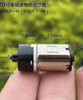 DC 3V 5V 6V Mini N20 Planetary Gearbox Gear Reducer Motor Cross Shaft(Model B 60-120RPM) held in hand with dimensions