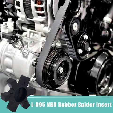 Flexible L095 NBR Rubber Spider Insert Solid Spider Center Inserts Fits for Lovejoy Martin L-Jaw Coupling (4 Pack) shown on engine