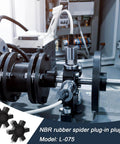 L075 Flexible NBR Rubber Spider Center Insert, 4 Pack Solid Coupling Pad Bumper Spider Center Inserts for L075 L Jaw Coupling Set in machinery
