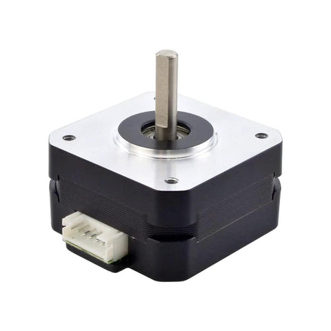 Nema 17 Pancake Stepper Motor 1A 17Ncm Bipolar 1.8 Degree 4-Lead 23mm Body Length for 3D Printer CNC Extruder, front view
