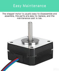 Nema 17 Stepper Motor 145mNm High Torque 20.5mm/0.80inch Bipolar 1A-3.5V 2 Phase 4 Lead Step Motor for 3D Printer/CNC