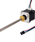 310mm Tr8x8 Lead Screw Nema 17 Integrated Linear Actuator Stepper Motor with External Brass Nut 1.5A 59oz-in for RepRap Prusa i3 3D Printers Z Axis CNC