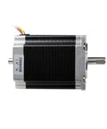 Nema23 Stepper Motor 76mm Dual Shaft 3A 270oz-in 4 Lead Wire for CNC Router Engraving Milling/3D Printer, side view
