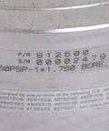 Close-up of Nexen 912500 5H50PSP Single Position Tooth Clutch label showing part number and specifications.