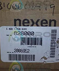 Label on packaging for compact shaft-mounted friction brake with a 1.938 inch bore and 1600 in-lbs torque at 80 psi.