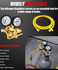 HVAC nitrogen regulator 0-800 PSI with hose and gauges