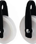 Nylon Clothesline Pulley 2 inch Diameter Nylon Pulley Outdoor Puller Rope Wire Rope Pulley Clothes Line Pulley Kit Clotheslines Rope Pulley (2)