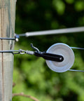 Nylon Clothesline Pulley 2 inch Diameter Nylon Pulley Outdoor Puller Rope Wire Rope Pulley Clothes Line Pulley Kit installed on post