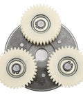 Front view of Electric Motor Gear Clutch Kit, High-Torque Planetary Gear Replacement, 36T Nylon Construction