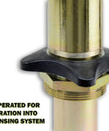 Close-up of Lubeworks Oil Transfer Drum Pump Double Action 3:1 Fast Flow Rate 7.4gpm / 28lpm for SAE130 Oils/Fluids integration part.
