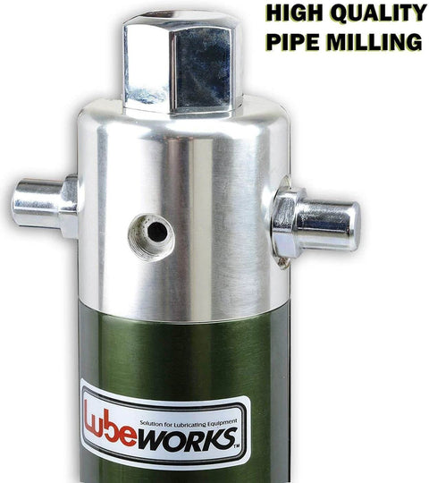 Lubeworks Oil Transfer Drum Pump Double Action 3:1 Fast Flow Rate 7.4gpm / 28lpm for SAE130 Oils/Fluids close-up view