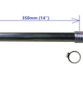 Oil Transfer Pump, Air Operated, Pneumatic, 55 Gallon Drum, 1.25 Inch ID, Teflon Packing, chemical transfer hose and clamp