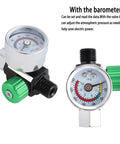 Oil Water Separator With Integrated Air Filter And Pressure Regulator For Spray Guns And Air Tools Inlet And Outlet G1 Quarter Inch