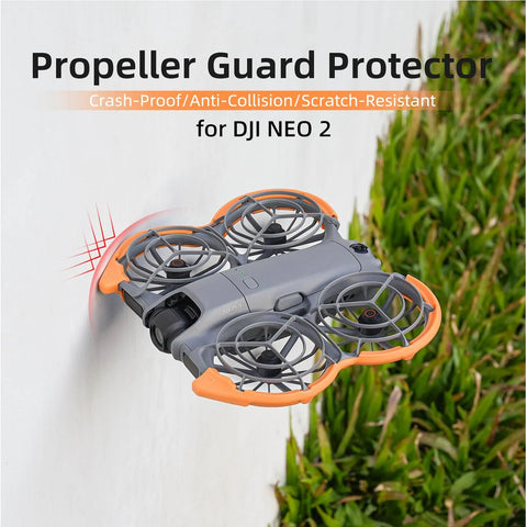 Propeller Guard Protector For DJI Neo 2 Drone Anti Collision Bumper Case Lightweight Shockproof Durable Orange Custom Fit Propeller Shield For Neo 2 Accessories Prevents Collisions And Damage While Flying
