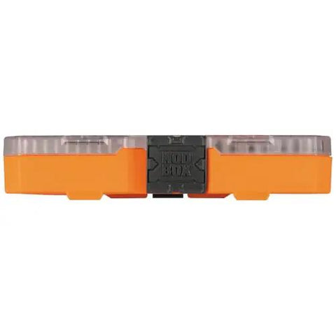 Side view of ProFlex Impact-Rated Interchangeable Ratcheting T-Handle Set case, orange with lock switch
