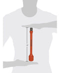 3/4-inch Drive, 175 ft-lb Torque Limiting Impact Extension, orange tool shown vertically between hands indicating 10-inch length