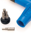 Park Tool ATD-1.2 - Adjustable Torque Driver Tool,Blue, with metal bits and blue handle, bicycle maintenance