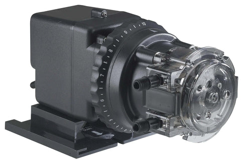 Peristaltic Pump 85mhp17 - Adjustable Head, 0.8 to 17 GPD, 100 psi, Chlorine Injection Pump front view