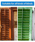 Wooden and green shutters illustrating 40 Pieces Shutter Repair Pins, Plantation Shutter Fasteners Spring Loaded Replacement Repair Pins
