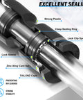 Close-up of push-to-connect pneumatic male elbow fittings showing copper and plastic construction for PU tubing seal.