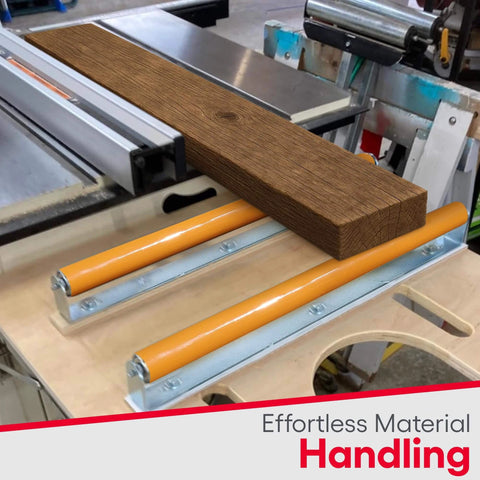Polyurethane Coated Roller with Bracket handling wood, industrial grade conveyor for smooth material, 1.9" diameter Ultimation