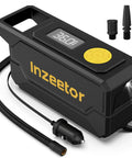 150 PSI Tire Inflator Portable Air Compressor, 12V DC Auto Shutoff Air Pump with Digital Pressure Gauge and LED Light, Black
