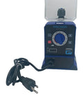Front view of Precision Controls Diaphram Metering Chlorine Chemical Water Pump -31.6 GPD, 150 PSI - 115 Volt with plug