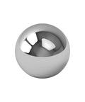 Close-up of a single 1/2" Inch Precision Chrome Steel Bearing Ball G25 from the 25 Qty pack.