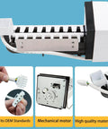 All in one ice maker replacement kit for Electrolux Frigidaire top freezers, shows ice maker, motor, and connector details