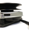 Side view of PTO Clutch Counter Clockwise (CCW) with 1" Crankshaft, 5 5/16" Pulley Diameter, showing preinstalled keyway and wiring.