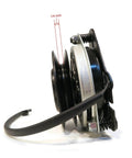 Side view of PTO Clutch Counter Clockwise (CCW) with 1" Crankshaft, 5 5/16" Pulley Diameter, showing structural details.