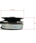 Side view of PTO Clutch with Wire Harness for Hustler FasTrak with 54" Deck 928291, 928502, showing dimensions.