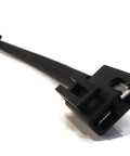 Harness wire for Electric PTO Clutch for Sears, Craftsman 03643100, 145028, 160889, 1686882 Mower, black connector view