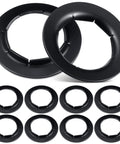 8 Pack Push On Dolly Wheel Lock Washers Fits Five Eighths Dolly Axle Rods Spring Steel Oiled Phosphate Finish Black Durable Lock Washers