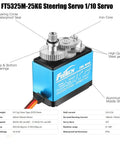 RC Servo 25KG Servo Motor 7.4V High Voltage High Torque Waterproof Full Metal Gear Digital Servo in aluminum case with bearings