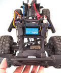 RC car chassis with RC Servo 25KG Servo Motor 7.4V High Voltage High Torque Waterproof Full Metal Gear Digital Servo installed