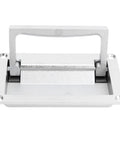 Front view of recessed hatch handle, zinc alloy, spring-loaded flush mount for 93x51 mm openings