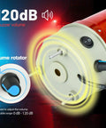 Rotating Red Industrial Warning Light With Adjustable Volume Siren And Buzzer 110V To 120V AC Public Emergency Alarm