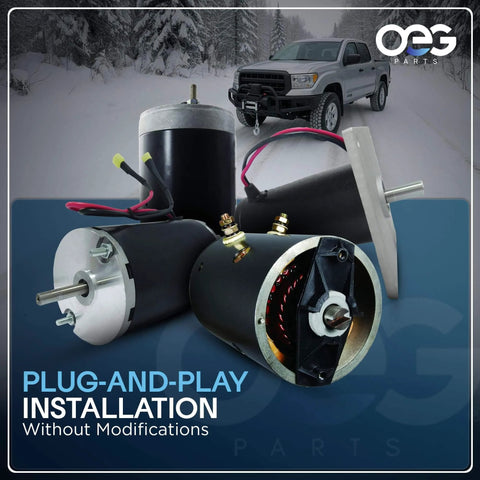 Pump Motor Compatible With JS Barnes Monarch MTE Hydraulics 8111 8111D 8112 shown installed and individually