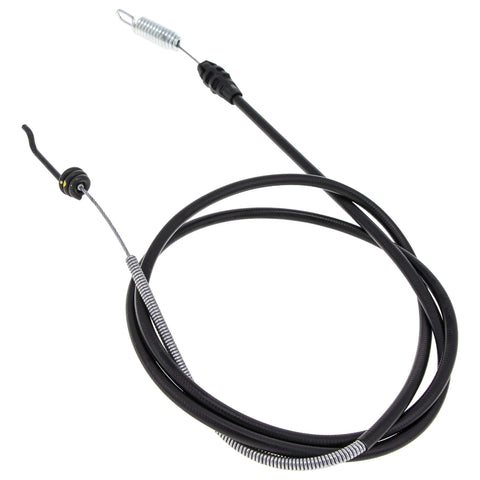 Replacement Traction Cable For Commercial Walk Behind Mower ECS180CKA30000, black cable with metal spring end for throttle linkage.