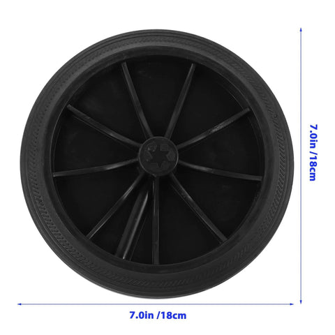 Replacement Trash Can Wheels Set Of 2 For Outdoor Garbage Containers, Plastic Rubber Casters For Waste Receptacles, 0.79 Inch Diameter, Durable Rubber Construction, Restores Easy Mobility And Smooth Transport