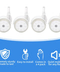 4 Pcs Replacement Walker Wheels For Baby Walkers Rollators And Strollers Universal Compatibility With Most Walkers And Aids Thickened Caster Wheels